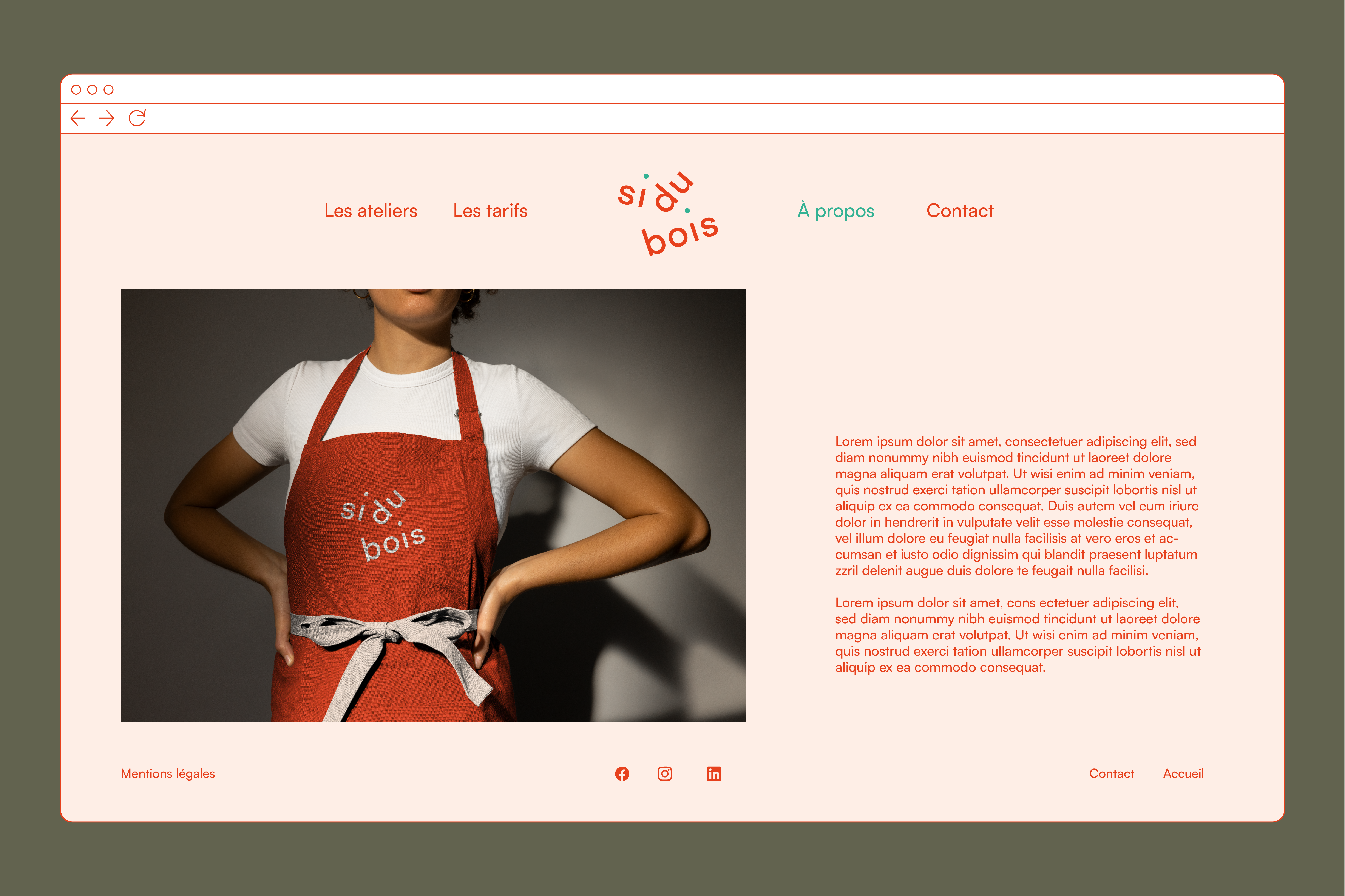 blandine dupas design graphique identite visuelle Sidubois apercu site internet page presentation atelier