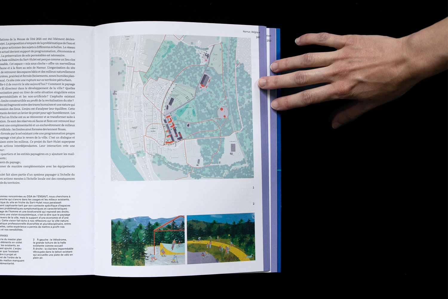 blandine dupas design graphique design graphique coordination editoriale catalogue europan villes vivantes extrait double page projet suivant