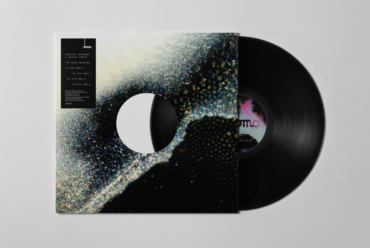 blandine dupas design graphique identite visuelle label musique doma pochette et vinyle the paris sessions