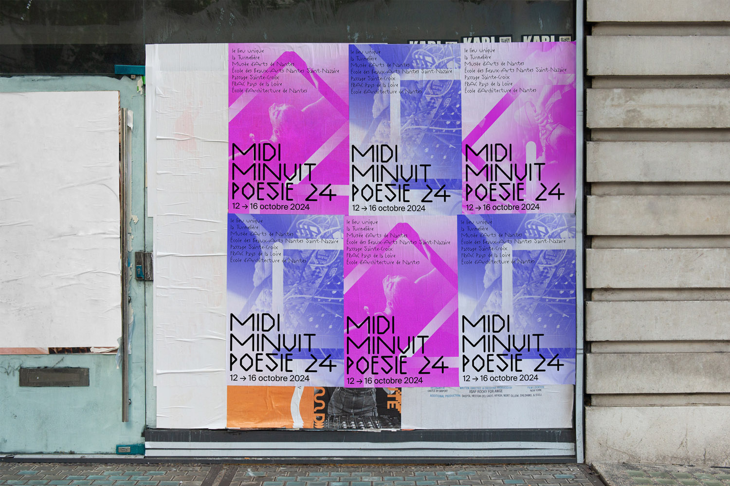 blandine dupas design graphique affichage festival midiminuit pour appel d offres identite graphique maison de la poesie de nantes