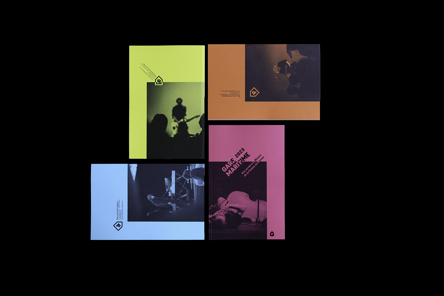 blandine dupas design graphique gare maritime conception graphique anthologie poesie contemporaine couverture des 4 editions 2021, 2022 2023 2024
