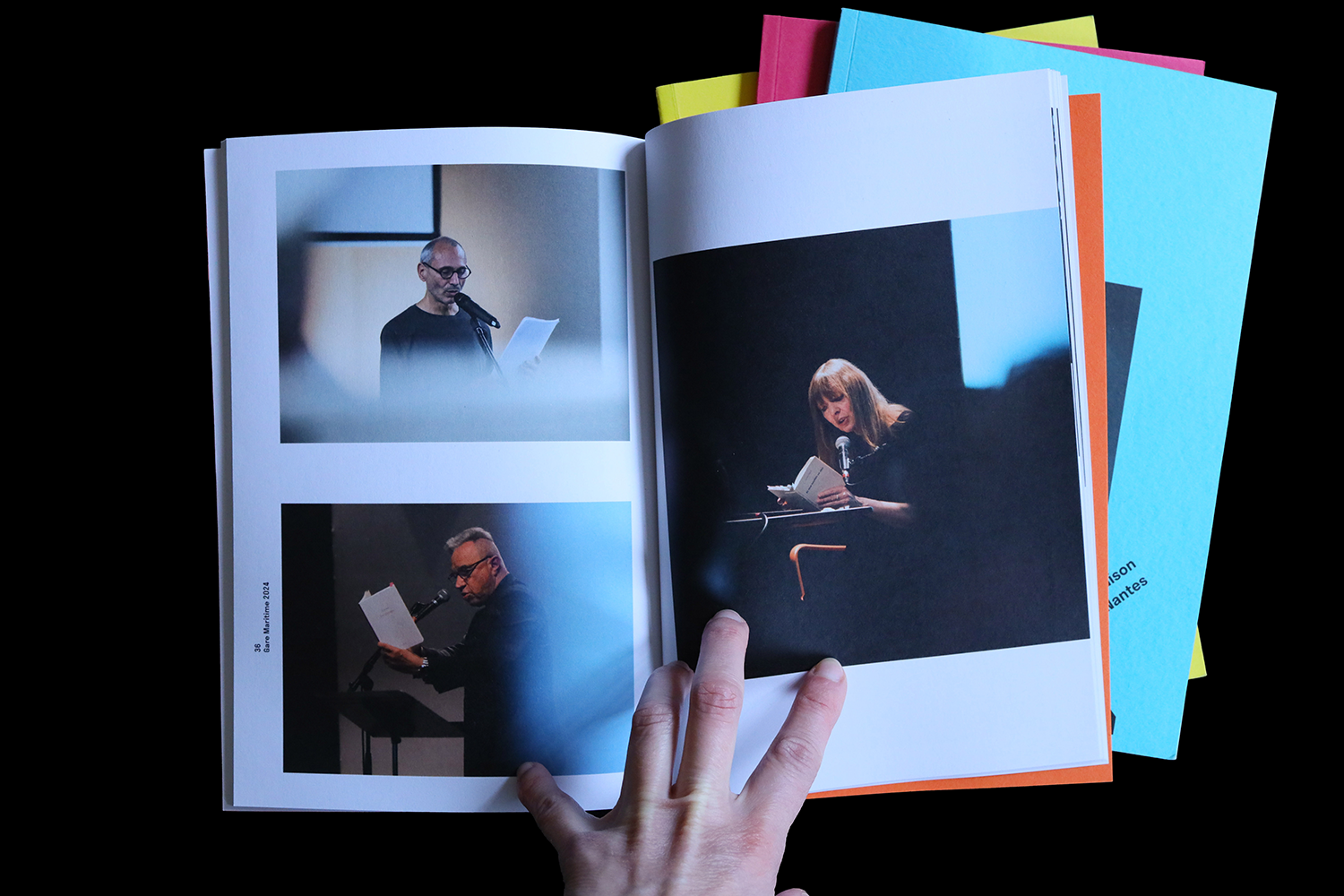 blandine dupas design graphique gare maritime conception graphique anthologie poesie contemporaine cahier photo central