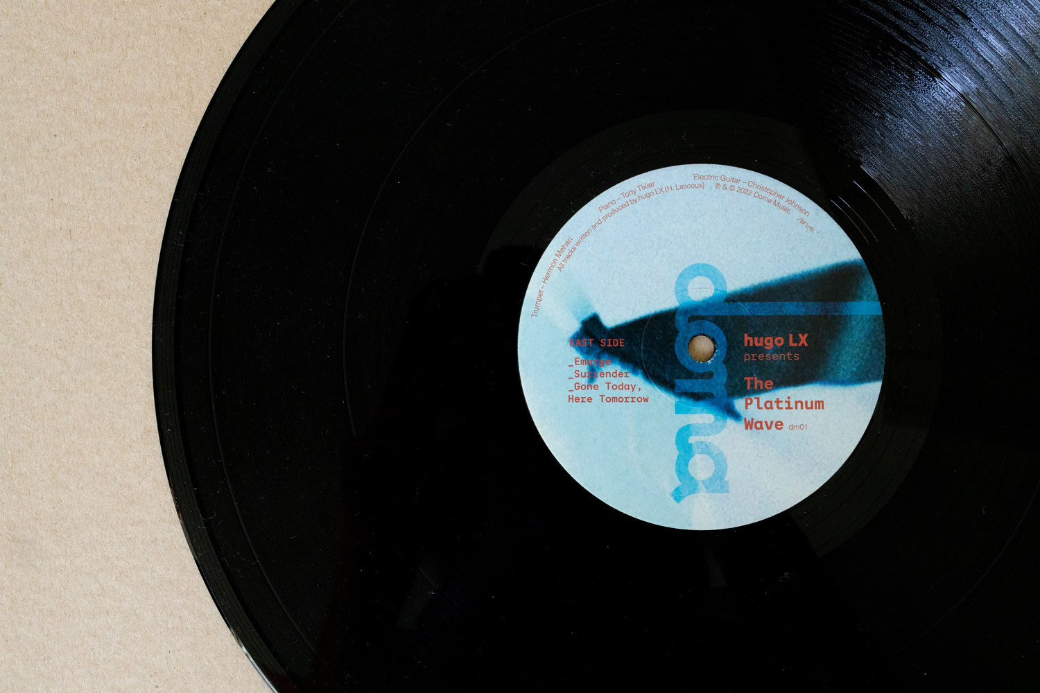 blandine dupas design graphique identite visuelle label musique doma disque the platinum wave face A