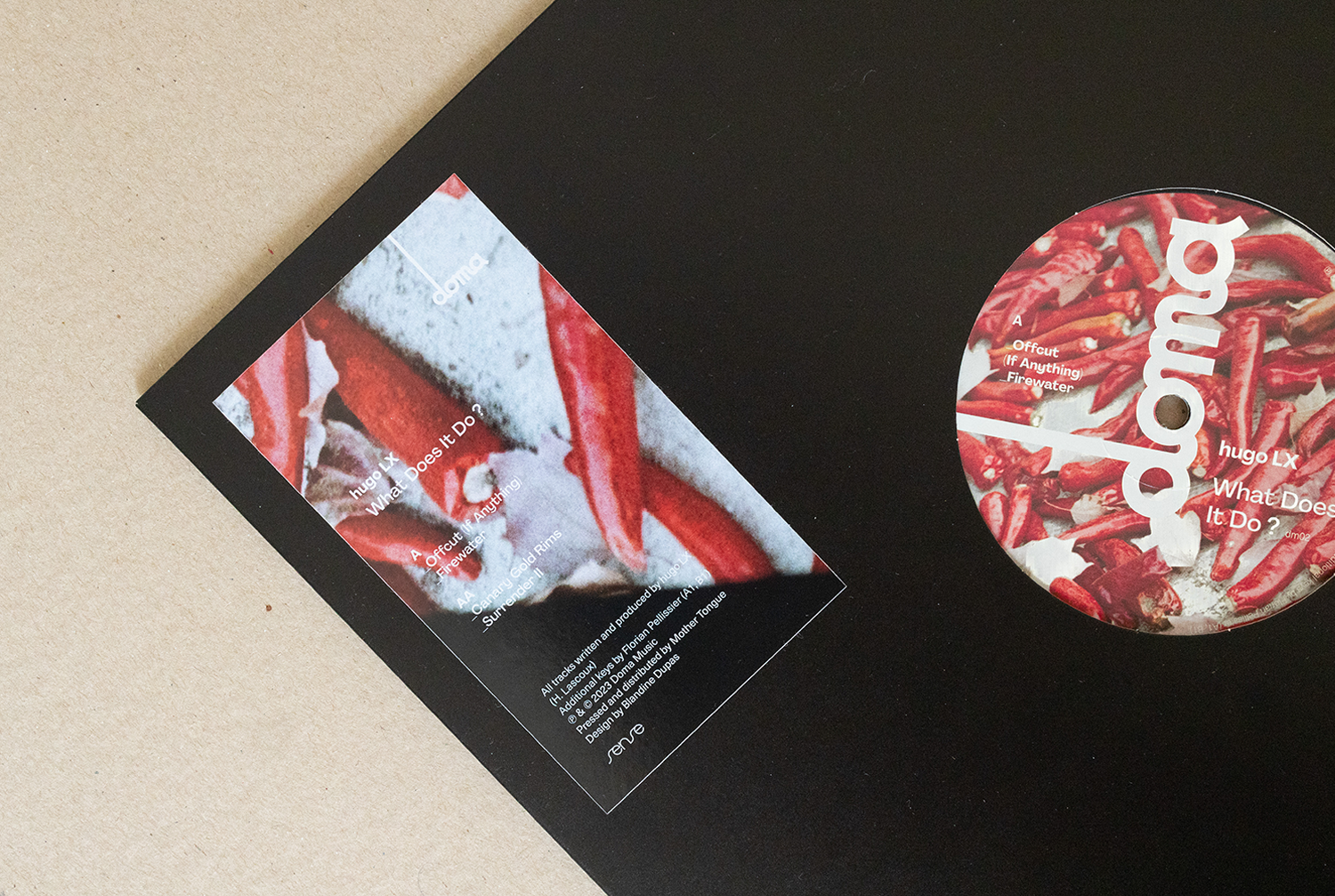 blandine dupas design graphique identite visuelle label musique doma pochette du disque waht does it do