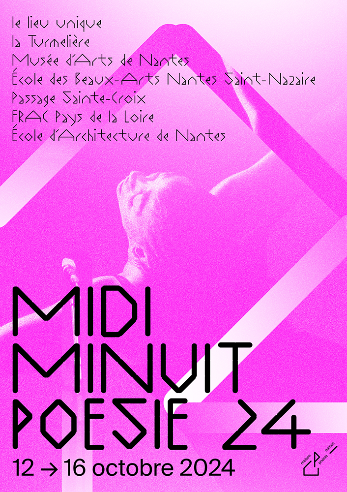 blandine dupas design graphique proposition d affiche rose bis festival midiminuitpoesie pour appel d offres identite graphique maison de la poesie de nantes