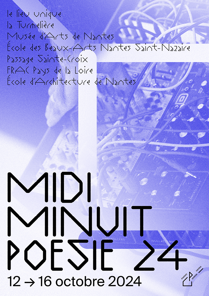 blandine dupas design graphique proposition d affiche bleue festival midiminuitpoesie pour appel d offres identite graphique maison de la poesie de nantes