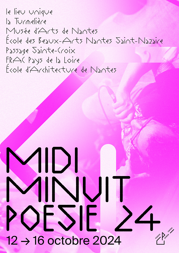 blandine dupas design graphique proposition d affiche rose festival midiminuitpoesie pour appel d offres identite graphique maison de la poesie de nantes