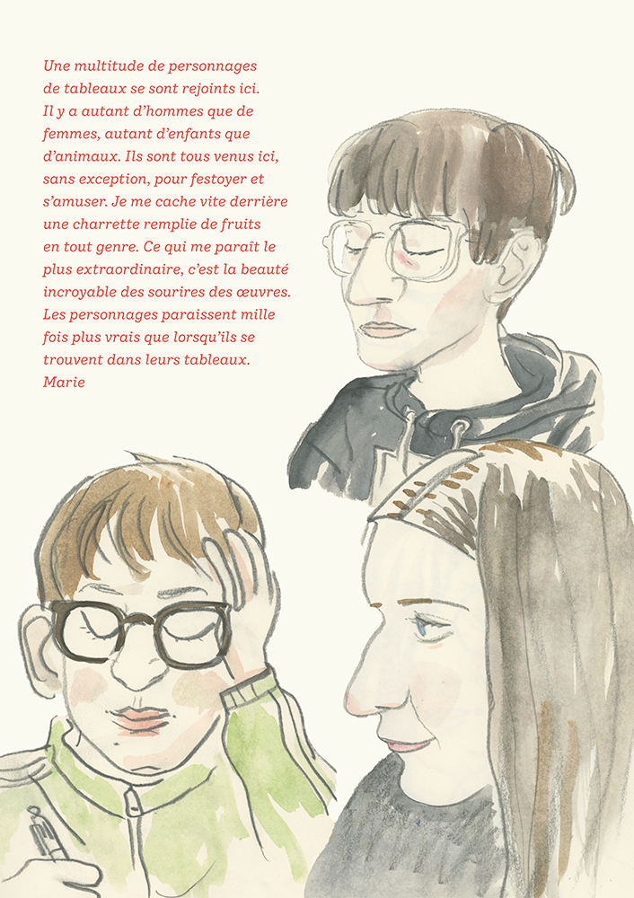 blandine dupas design graphique supports d exposition portraits d habitants visuel panneau illustration collegiens