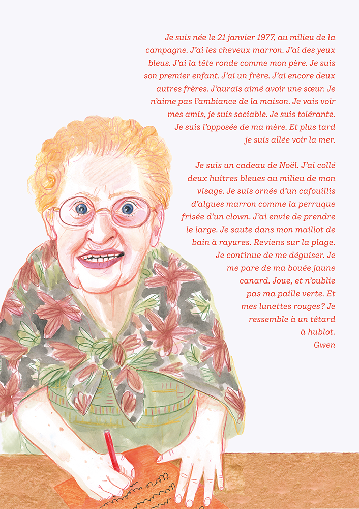 blandine dupas design graphique supports d exposition portraits d habitants visuel panneau illustration adultes