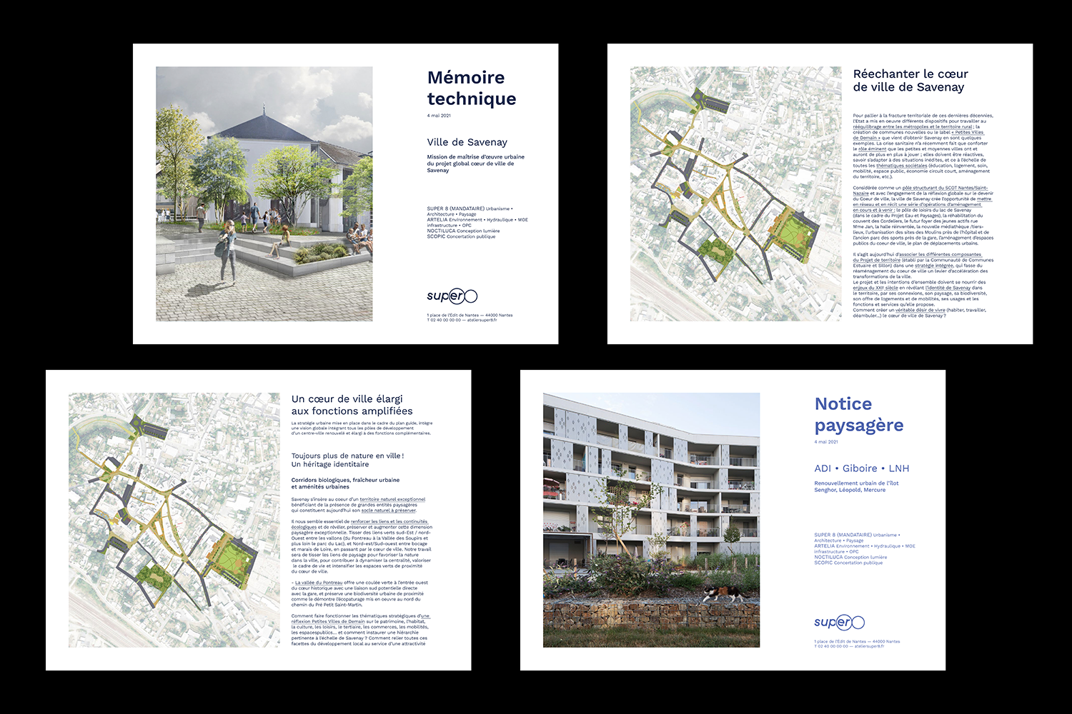 blandine dupas design graphique identite visuelle agence urbanisme paysage super 8 visuel d un memoire technique type