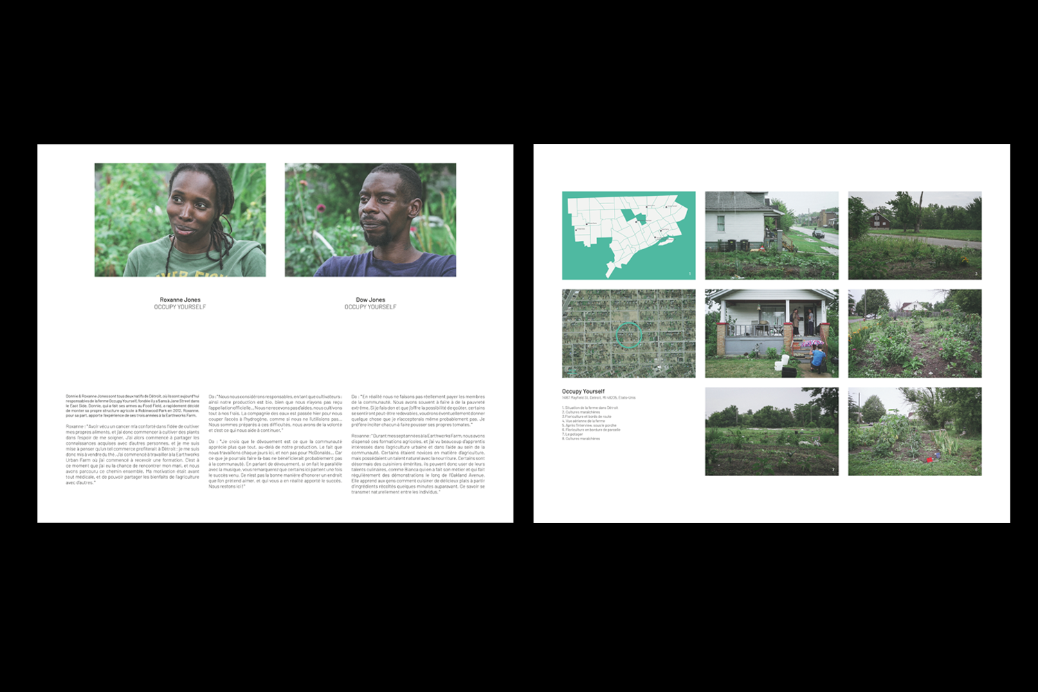 blandine dupas design graphique scenographie et graphisme de l exposition detroit hospitalites en resistance visuel de deux supports d exposition